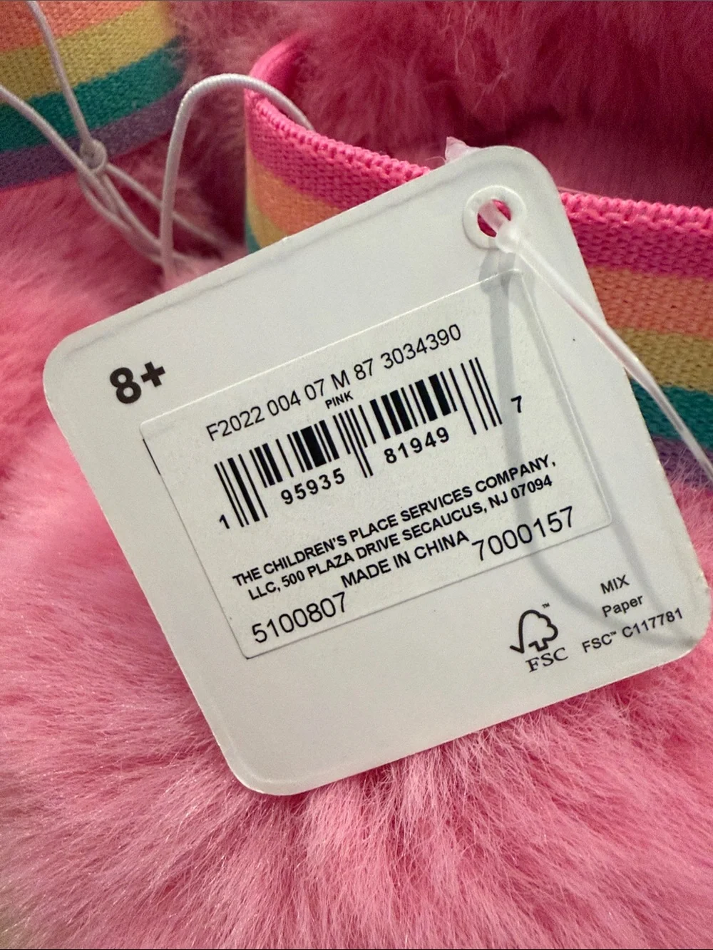 Kids Pink Fuzzy Slippers - Plush Comfort